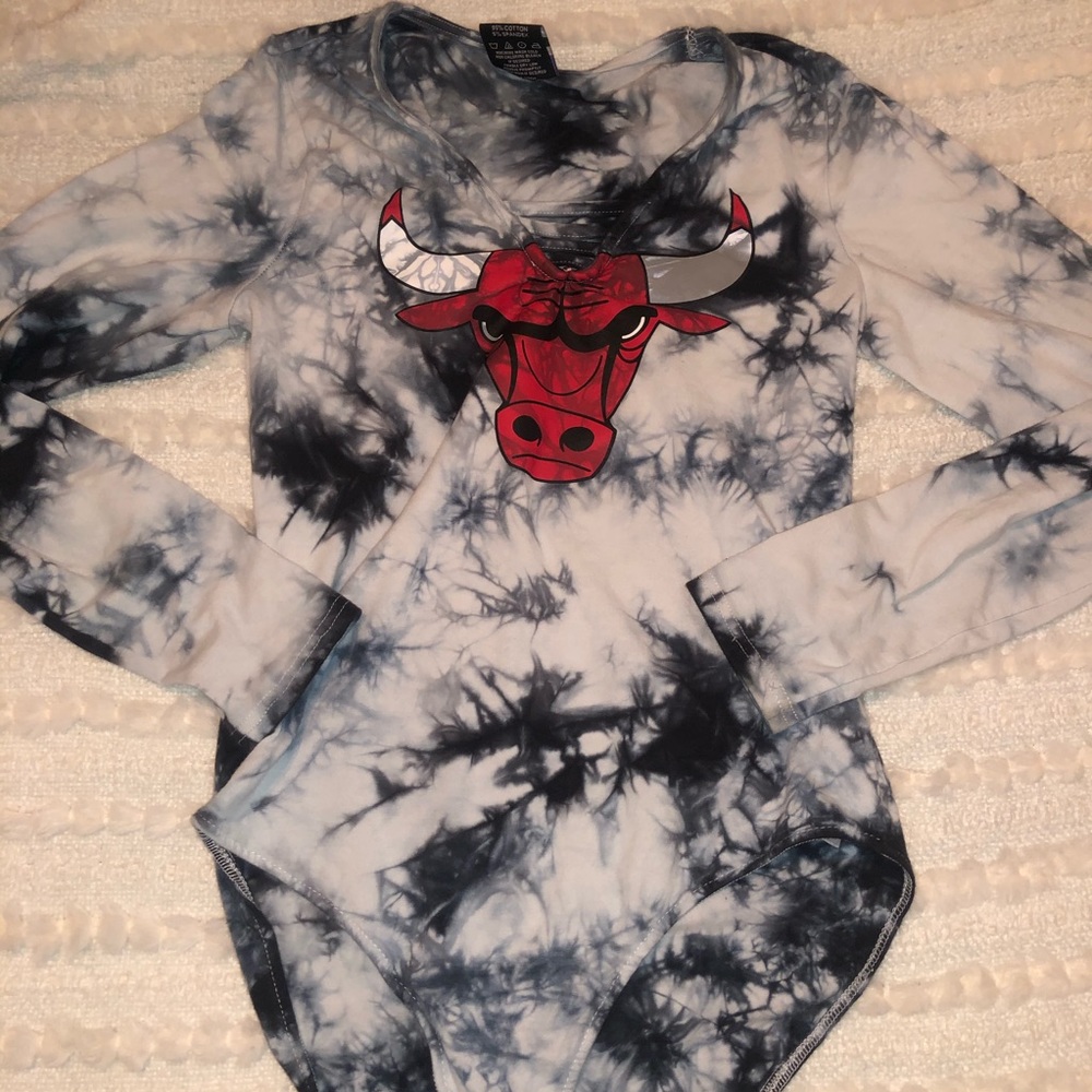 Chicago bulls tie dye body suit medium